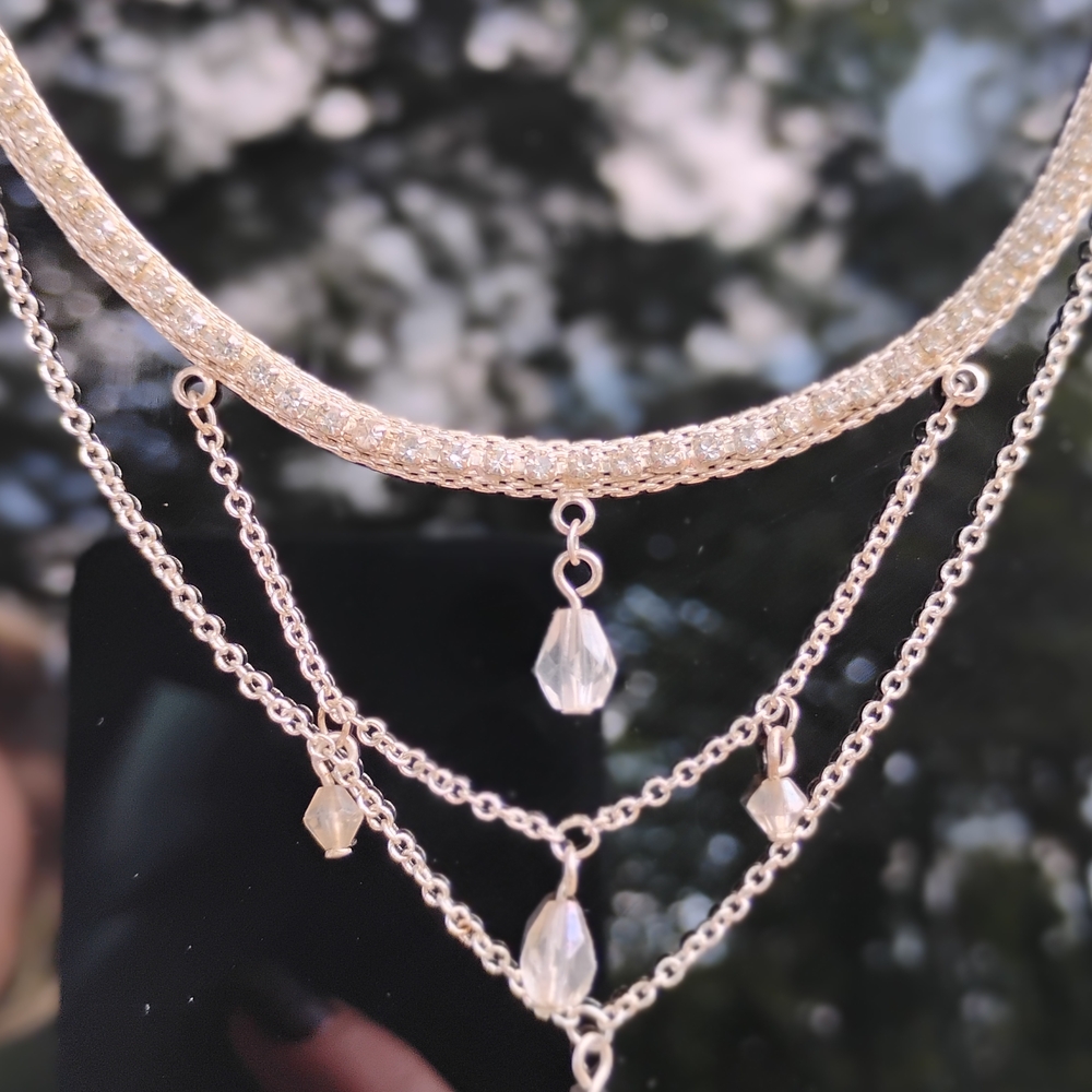 Elegant Gold and Silver Necklace